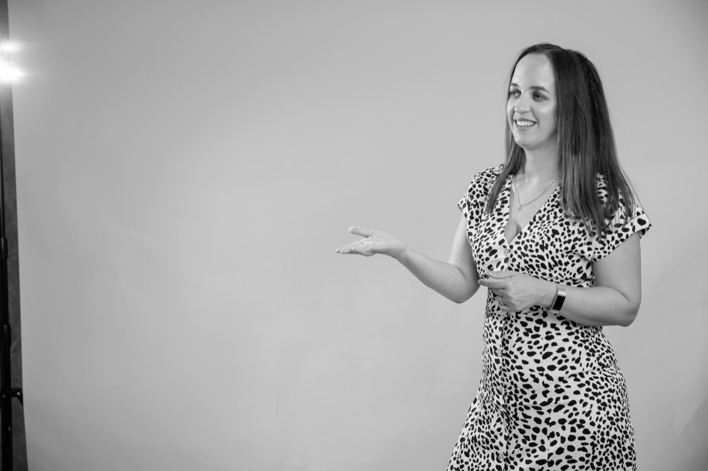 Lucy Orton speaking to a group